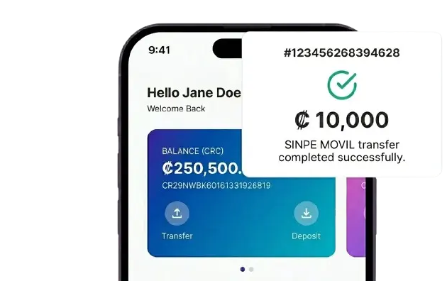 SINPE transfers in Artemis